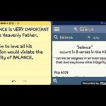 BALANCE is VERY IMPORTANT to the Heavenly Father.