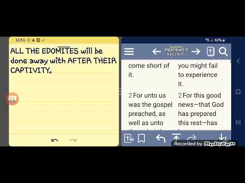 ALL THE EDOMITES will be done away with AFTER THEIR CAPTIVITY.