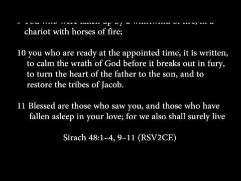 sirach 48:1-4, 9-11