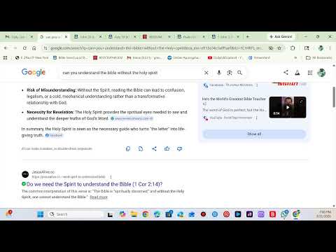 Daily Live Stream 3-31-2026 The  "HOLY SPIRIT" the engine of our understanding.