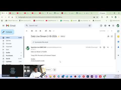 Daily Live Stream 2-18-2026  Gulag USA: Rounded up,Processed,Chipped.