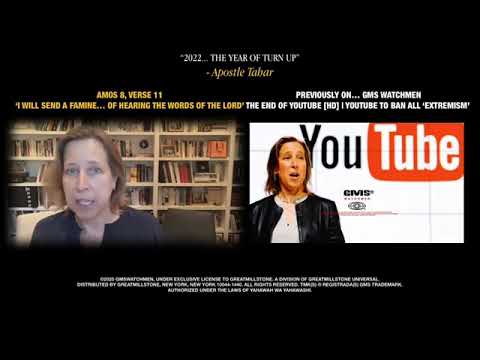 COMING TO AN END: YouTube CEO Urges Governments to Outlaw 'Harmful Speech' (GmsWatchmen)