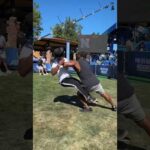 Never try tackling an NFL Running back cause this will happen .. 😨